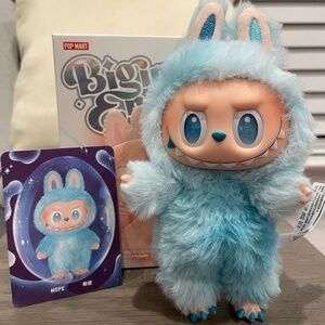 Authentic Labubu Big into Energy Hope plush keychain